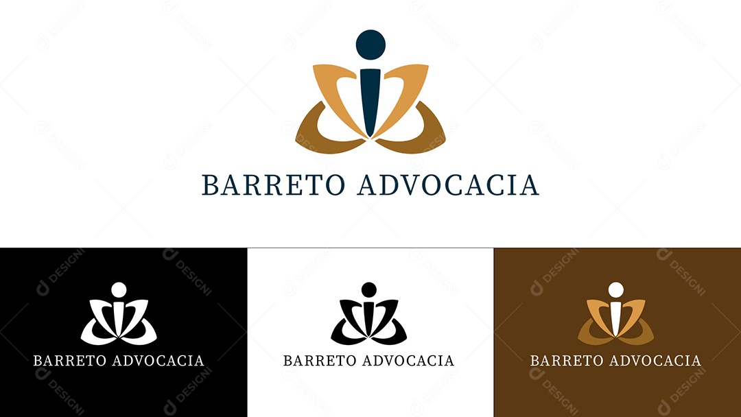 Logo de Advogado Ilustração Vetor EPS