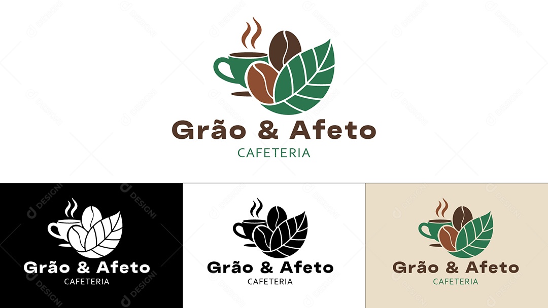 Logo de Cafeteria Ilustração Vetor EPS