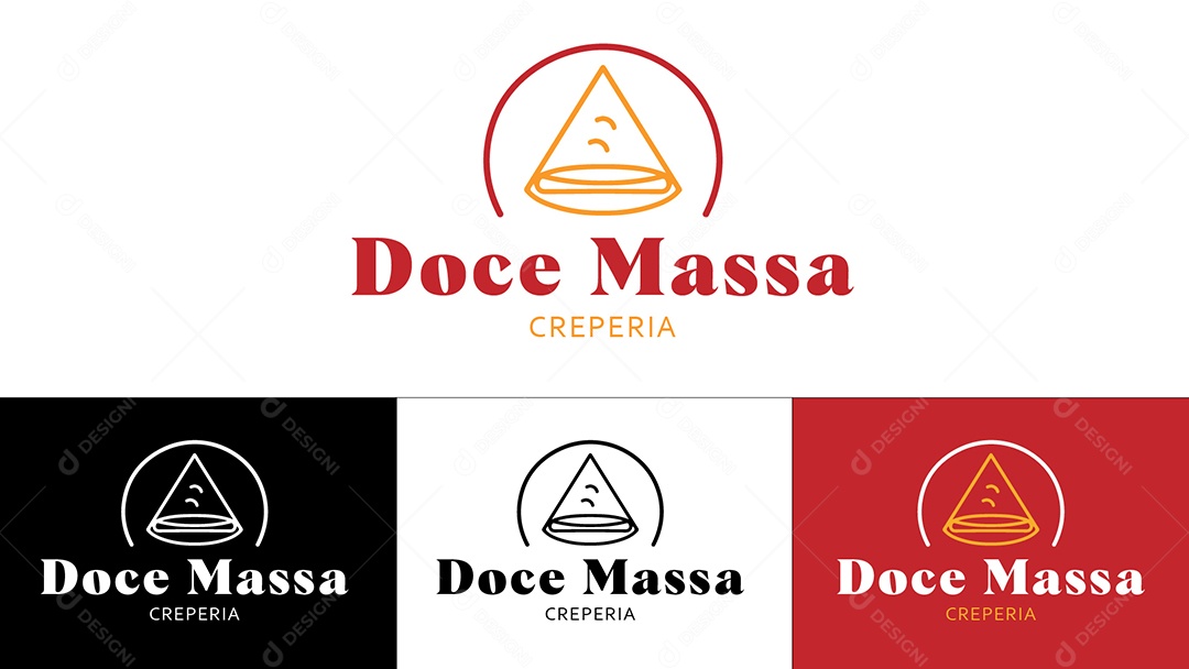 Logo de Creperia Ilustração Vetor EPS