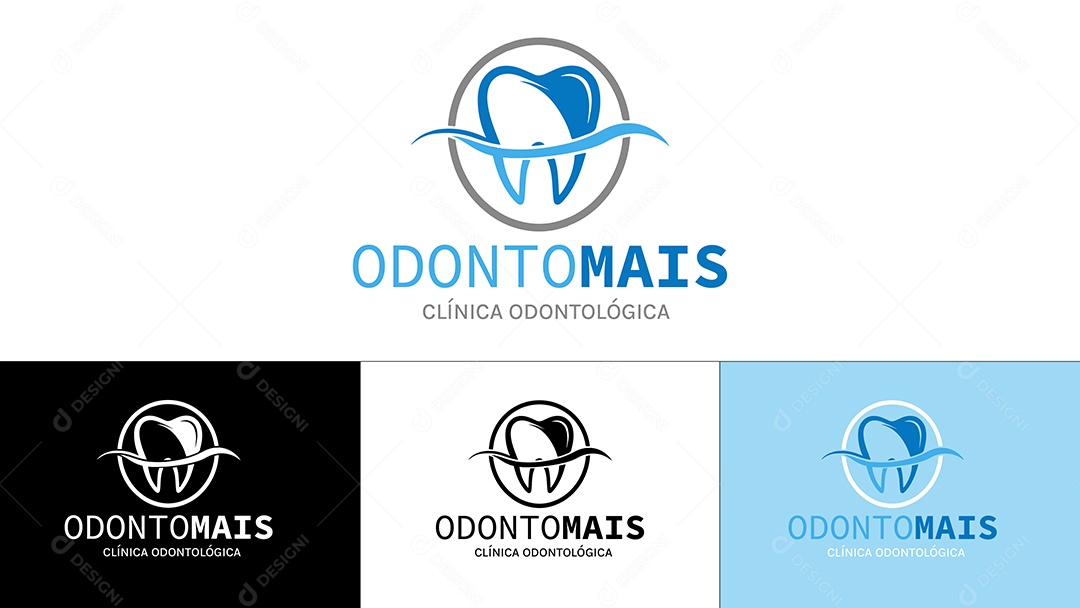 Logo de Dentista Ilustração Vetor EPS