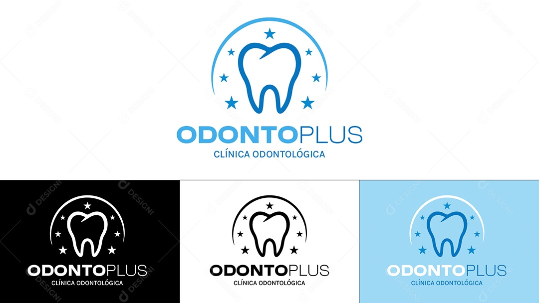 Logo de Dentista Ilustração Vetor EPS
