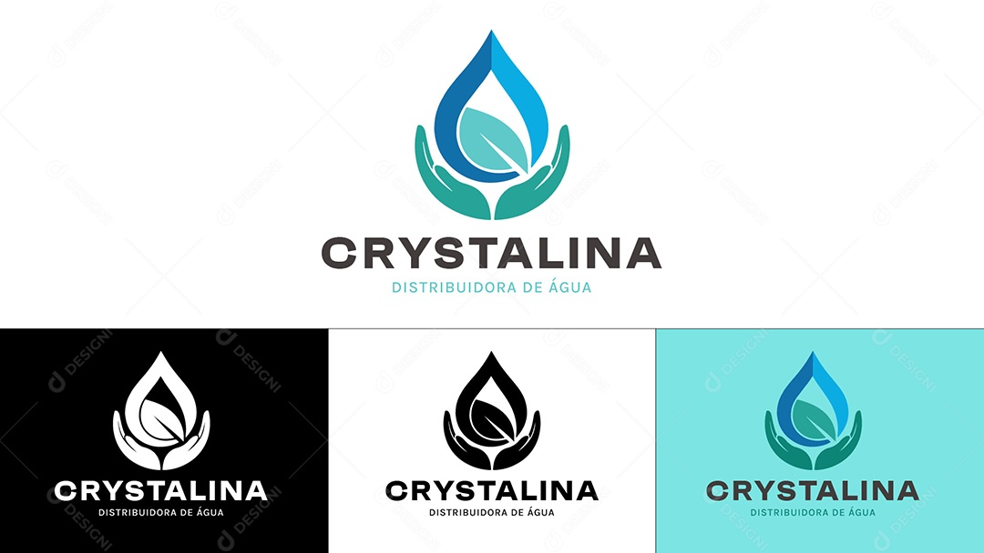 Logo de Distribuidora de Água Ilustração Vetor EPS
