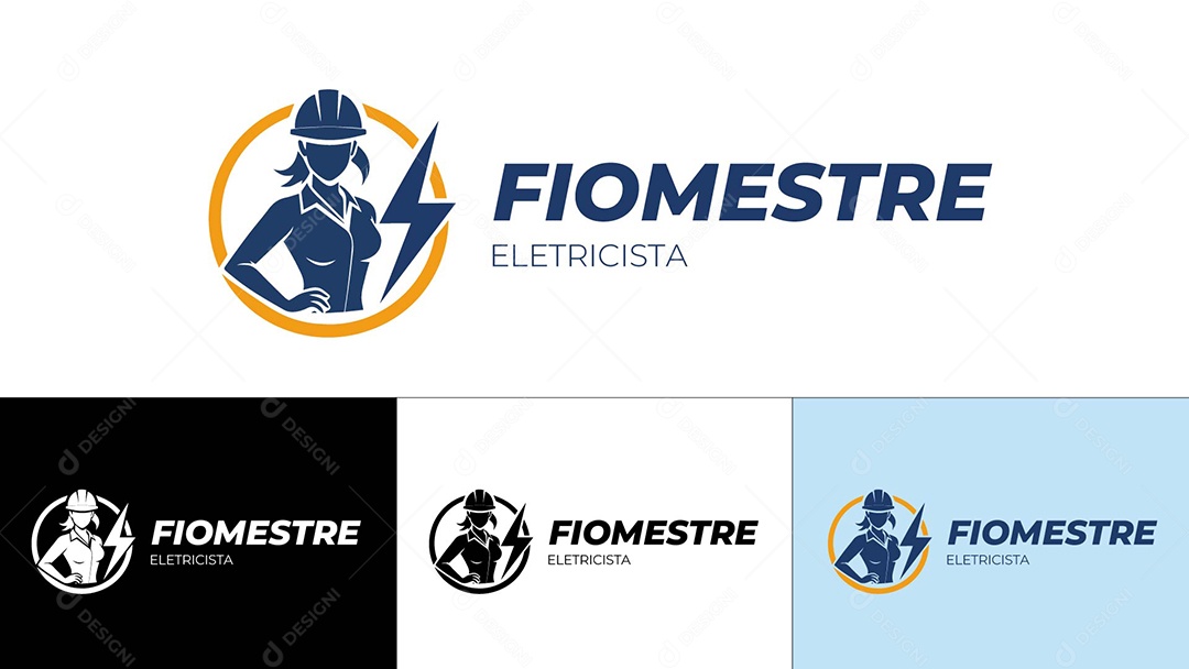 Logo de Eletricista Ilustração Vetor EPS