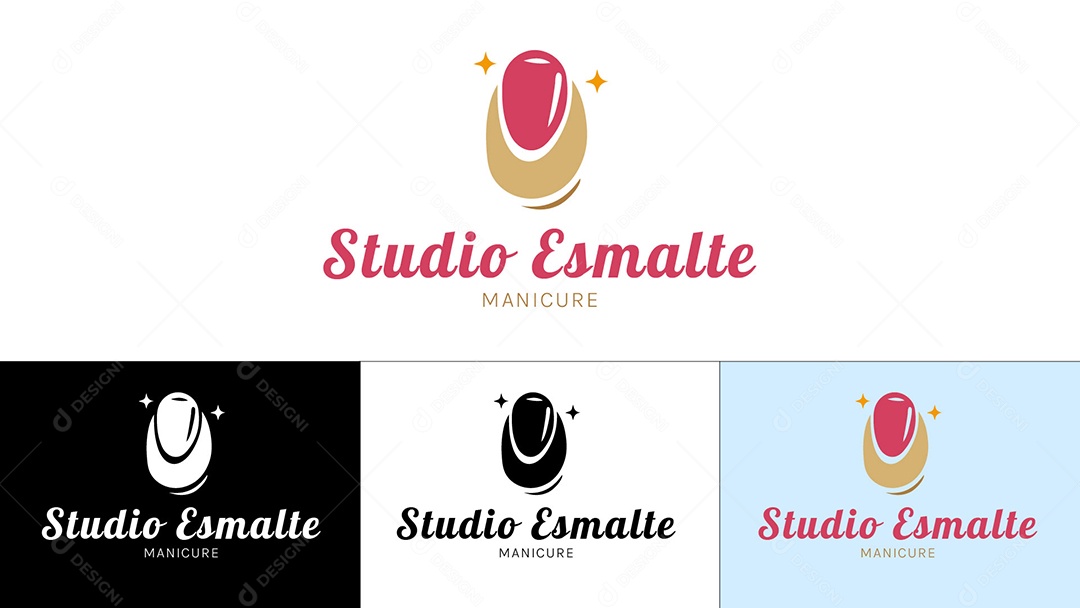 Logo de Manicure Ilustração Vetor EPS