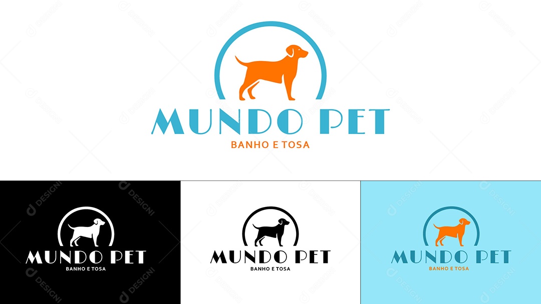 Logo de Petshop Ilustração Vetor EPS