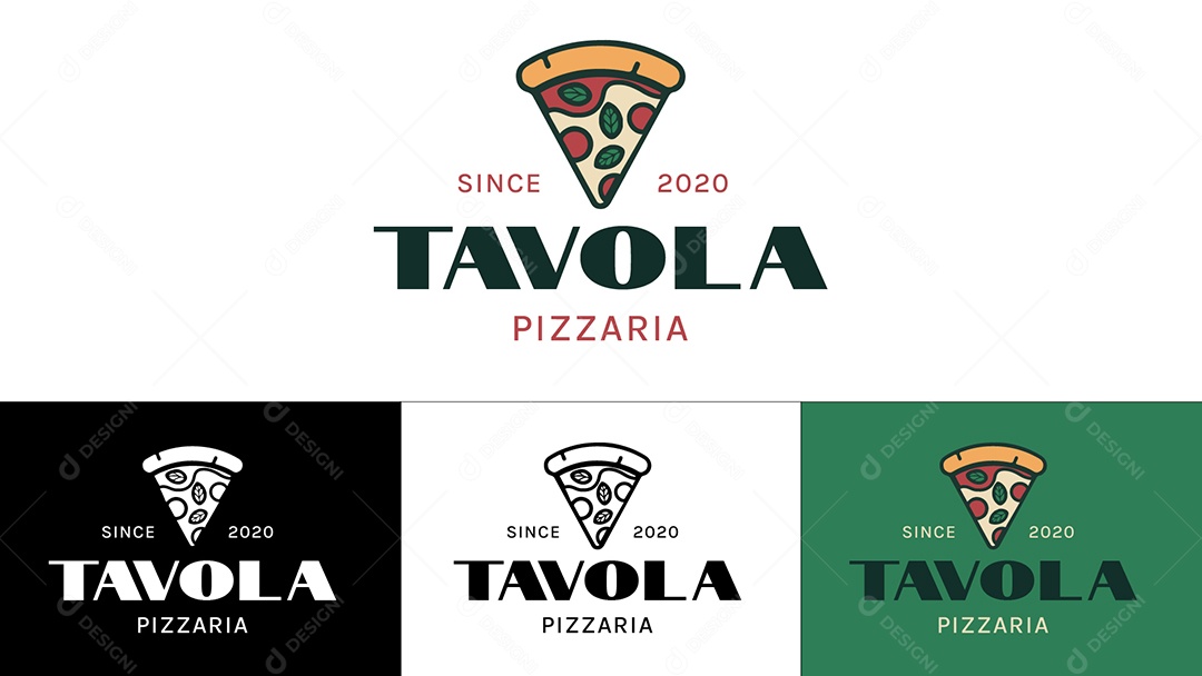 Logo de Pizzaria Ilustração Vetor EPS