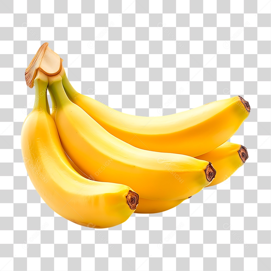 Bananas Madura PNG Transparente