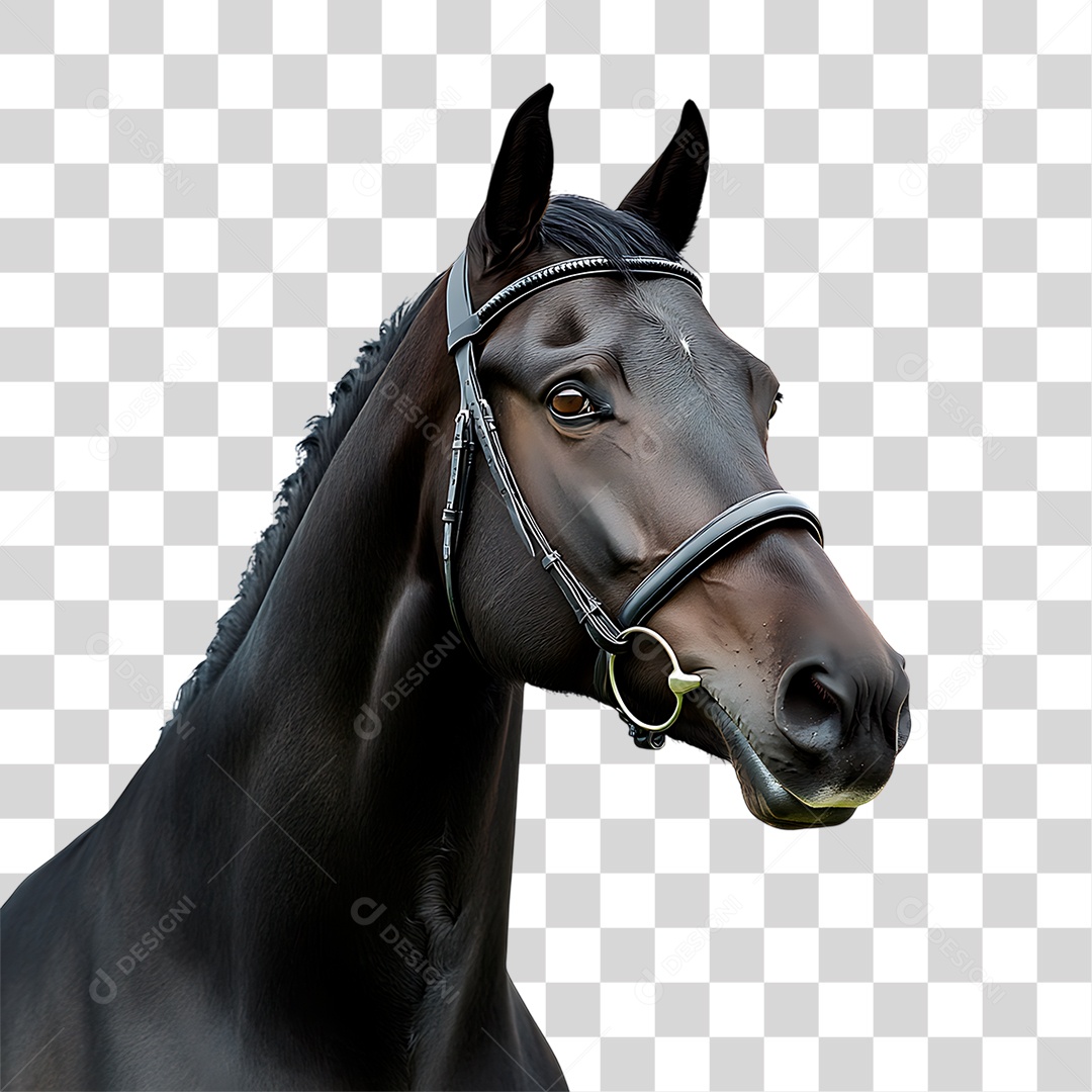 Cavalo Preto PNG Transparente