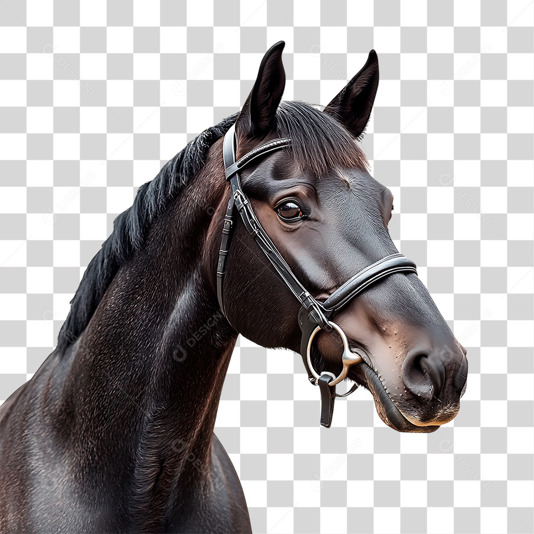 Cavalo Preto PNG Transparente