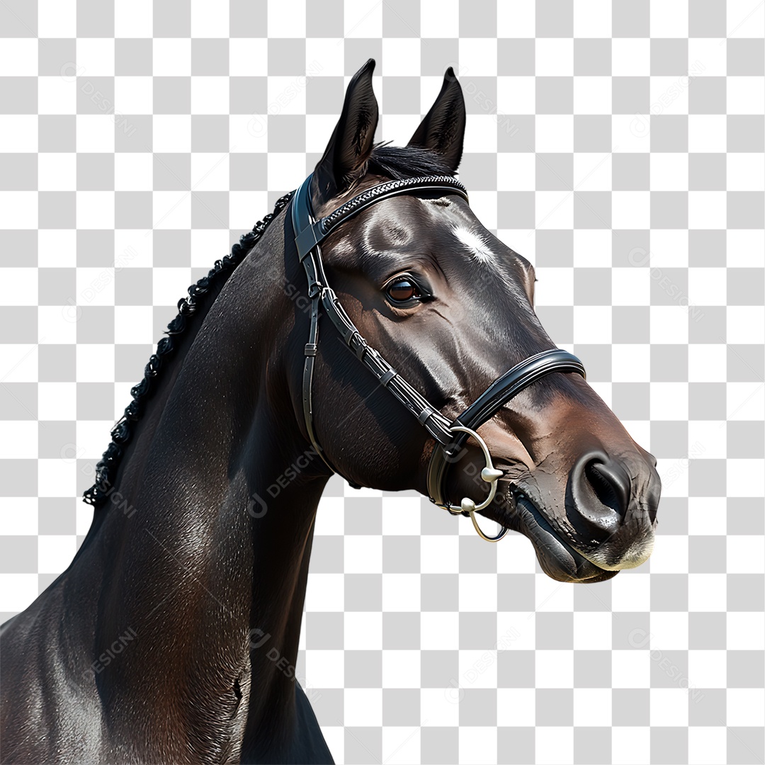 Cavalo Preto PNG Transparente