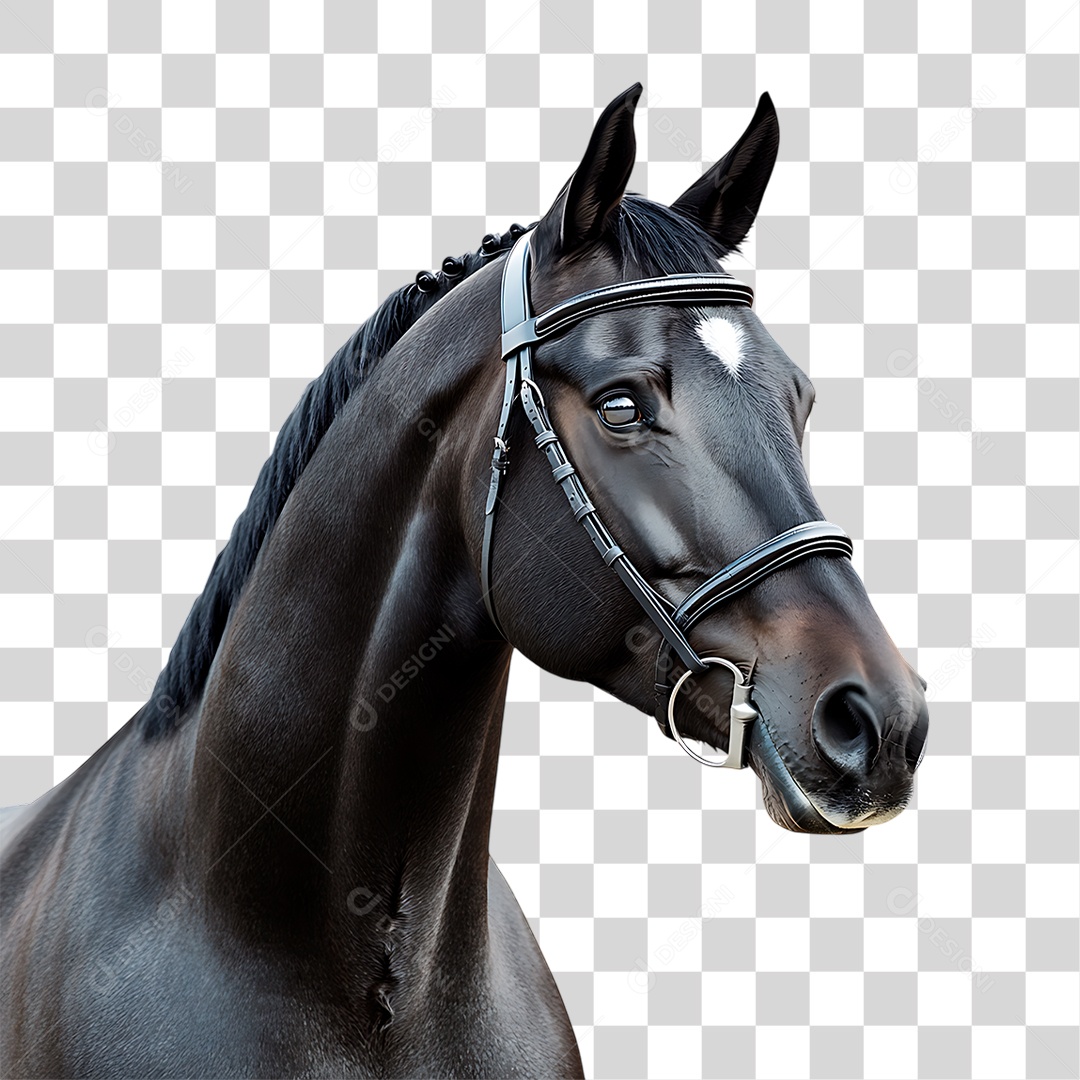 Cavalo Preto PNG Transparente