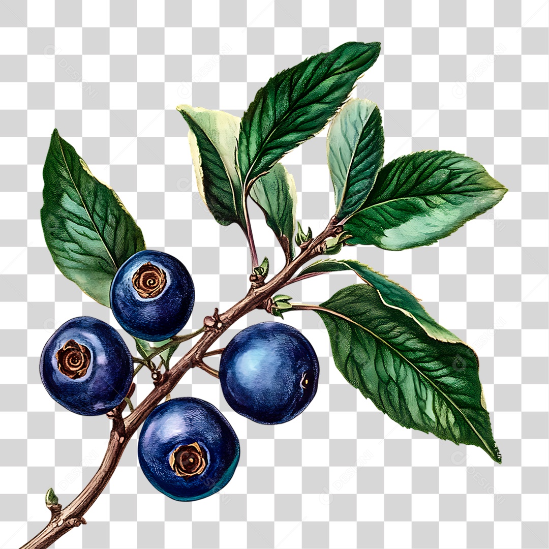 Mirtilos PNG Transparente