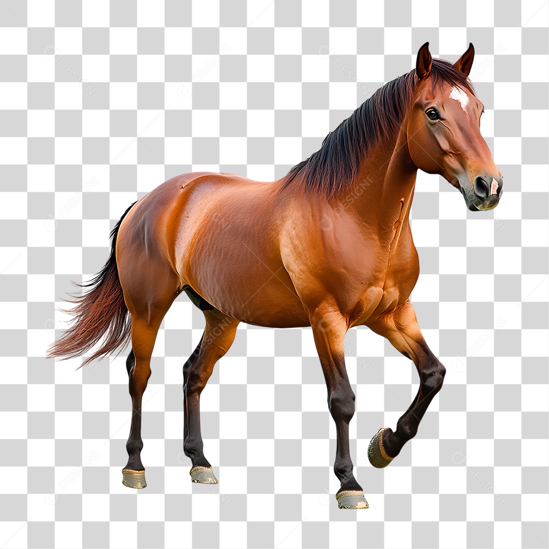 Cavalo Castanho PNG Transparente