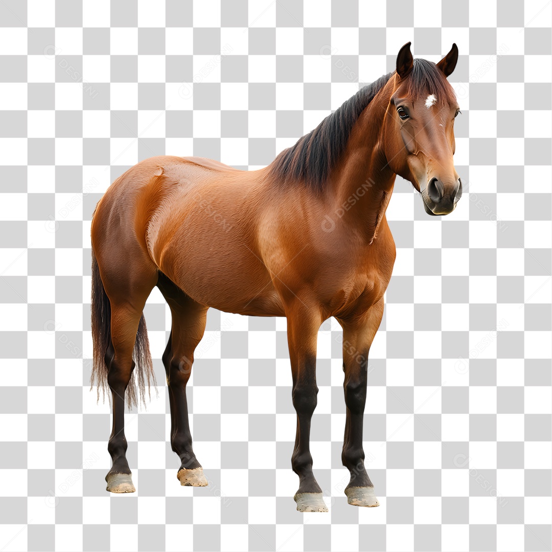 Cavalo Castanho PNG Transparente