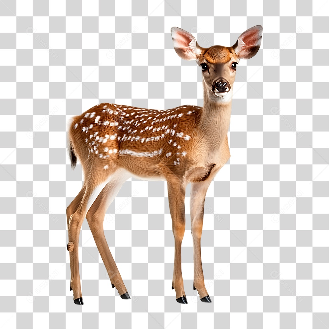 Filhote de Cervo PNG Transparente