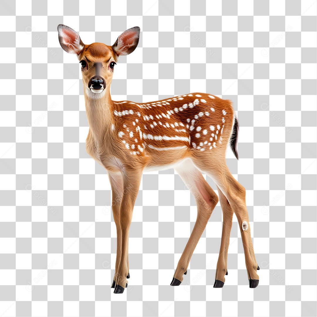 Filhote de Cervo PNG Transparente