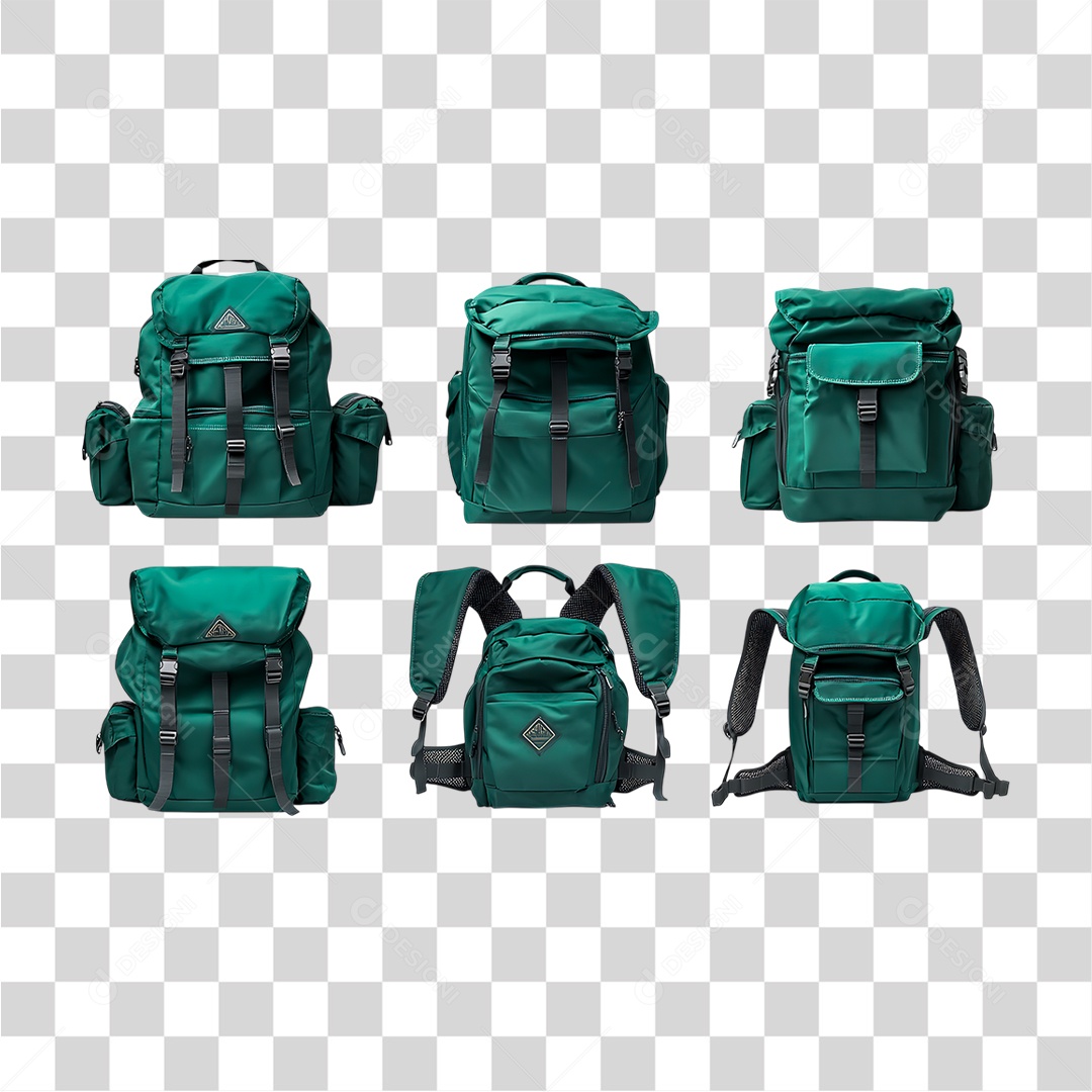 Mochilas Verdes PNG Transparente