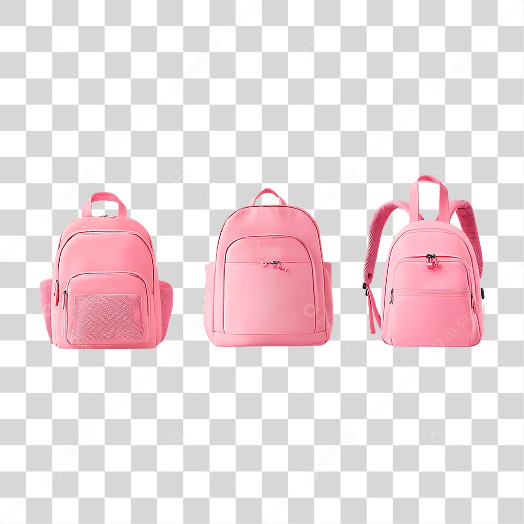 Mochilas Rosas PNG Transparente