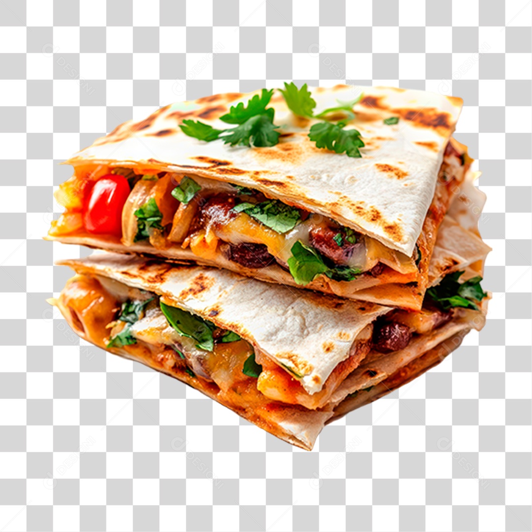 Quesadilla Burrito PNG Transparente