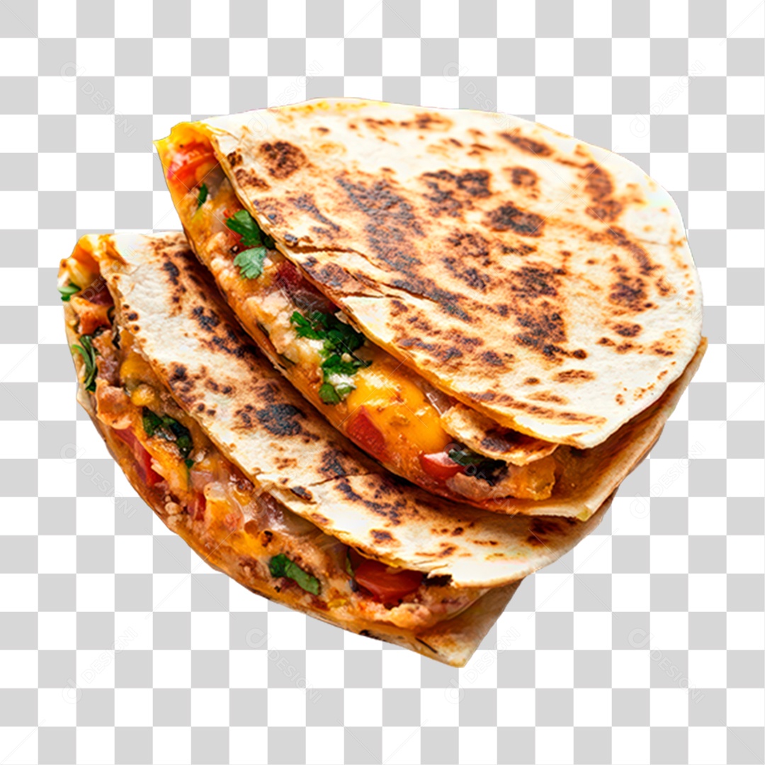 Quesadilla Burrito PNG Transparente
