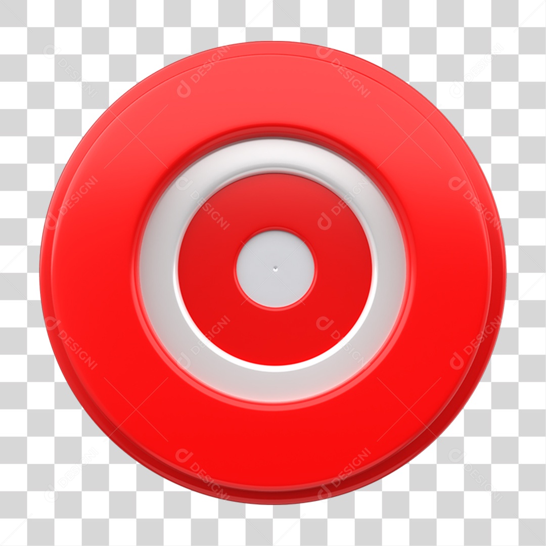 Elemento 3D Alvo de Arco e Flecha PNG Transparente