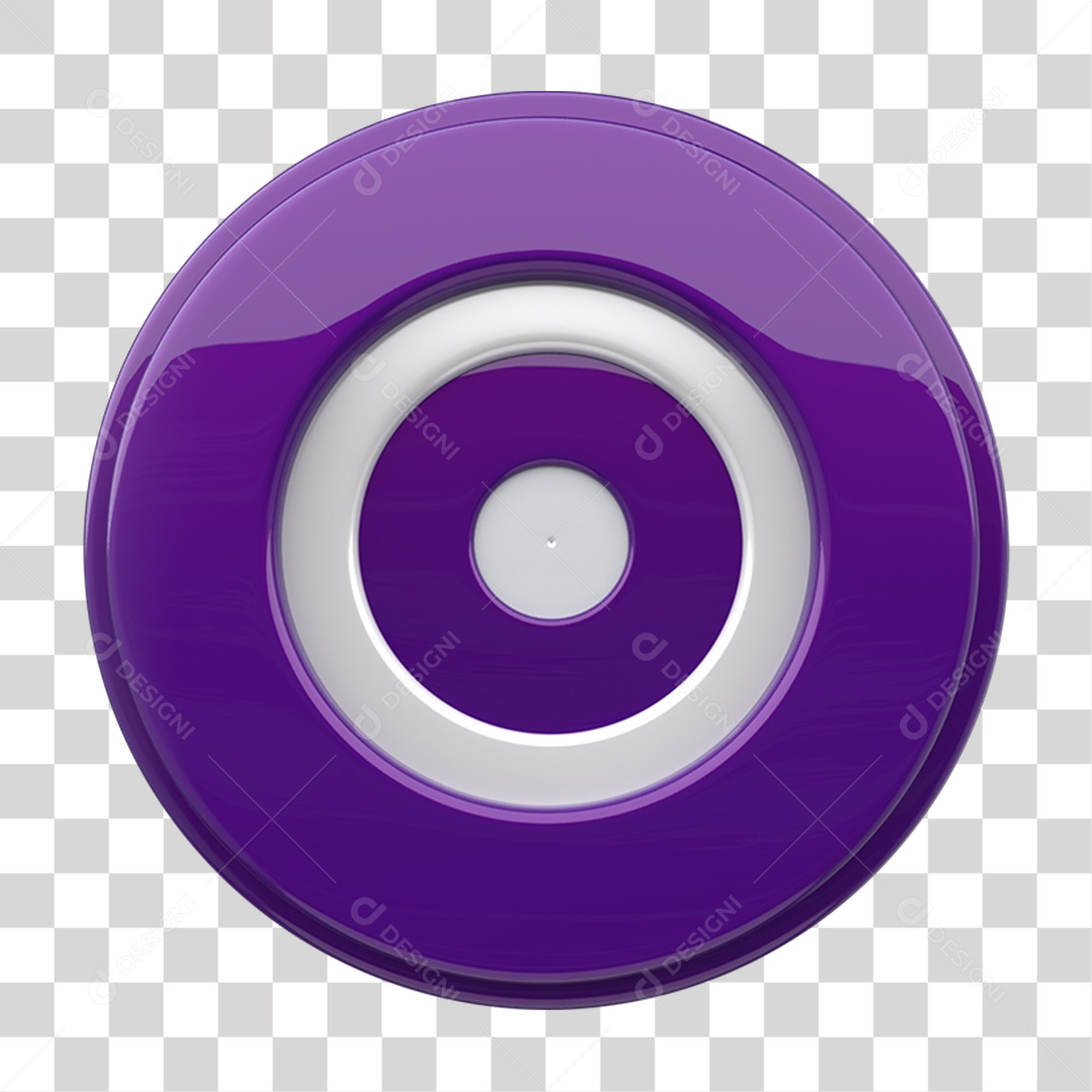 Elemento 3D Alvo de Arco e Flecha PNG Transparente