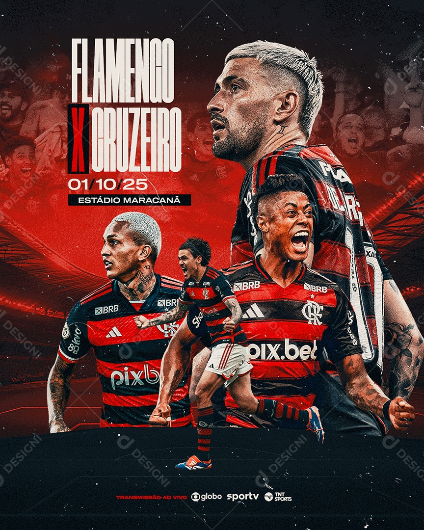 Feed Flyer Jogo De Futebol Social Mídia PSD Editável