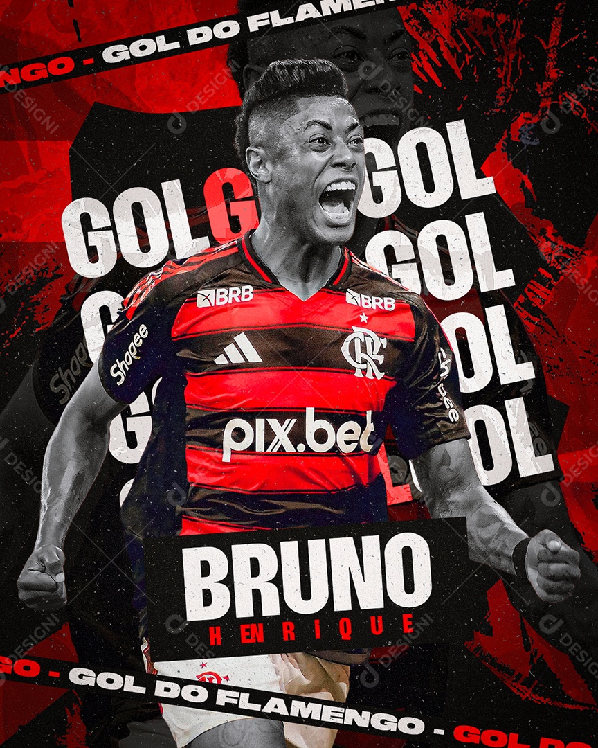 Feed Flyer Jogo De Futebol Social Mídia PSD Editável