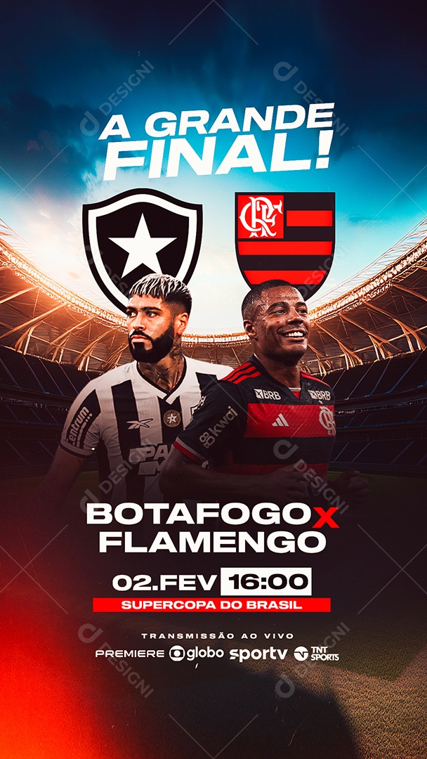 Story Flyer Jogo De Futebol Social Mídia PSD Editável
