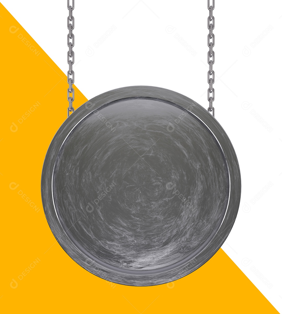 Escudo de Metal Elemento 3D Para Composição PSD