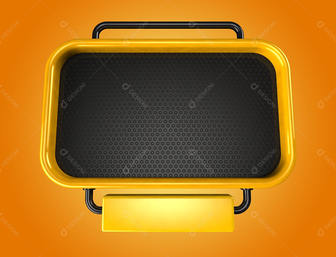 Elemento 3D Painel Metálico Para Composição PSD