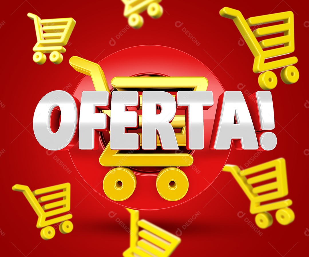 Oferta Selo 3D Para Composição PSD