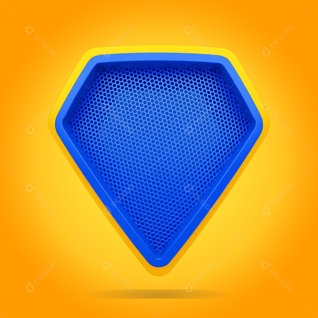 Escudo Elemento 3D Para Composição PSD