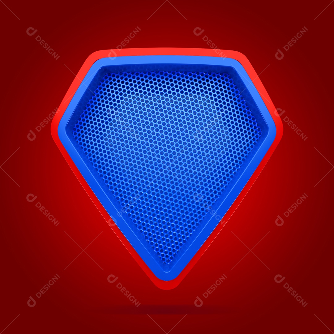 Escudo Elemento 3D Para Composição PSD