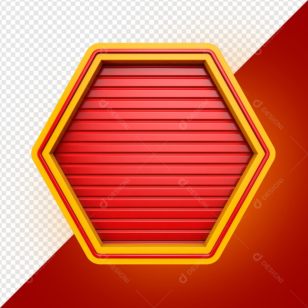 Escudo Elemento 3D Para Composição PSD