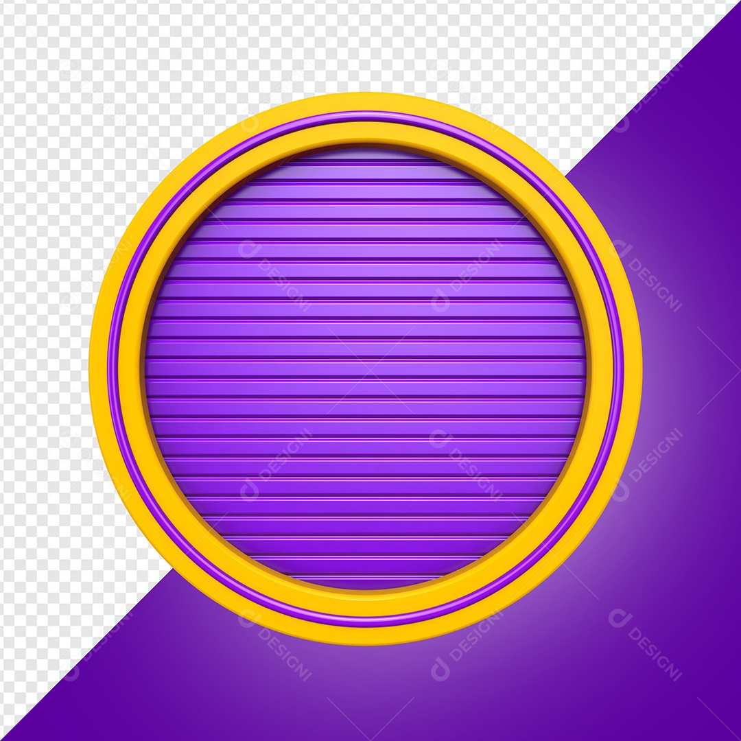 Escudo Elemento 3D Para Composição PSD