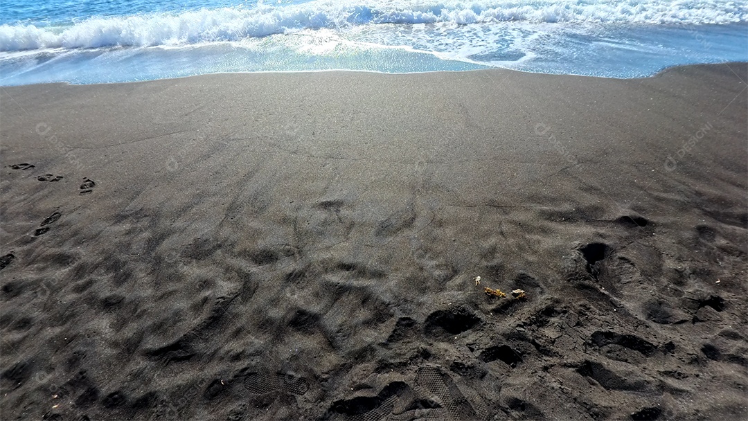 Linda paisagem de praia ondas calmas MP4