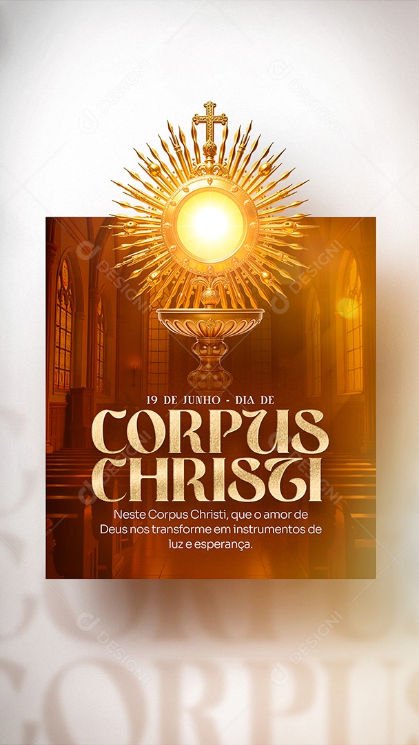 Story Dia de Corpus Christi 19 de Junho Social Media PSD Editável