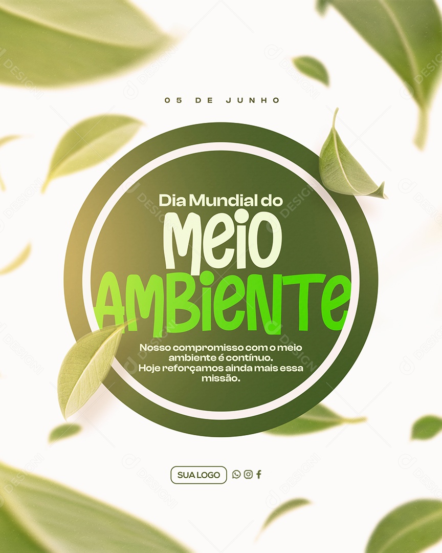 Dia Mundial do Meio Ambiente 05 de Junho Social Media PSD Editável