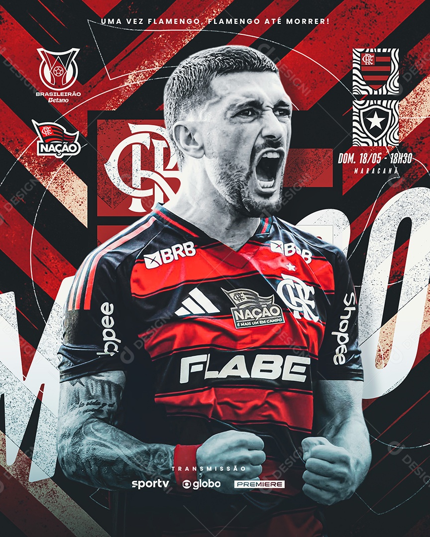 Feed Flyer Jogo De Futebol Social Media PSD Editável