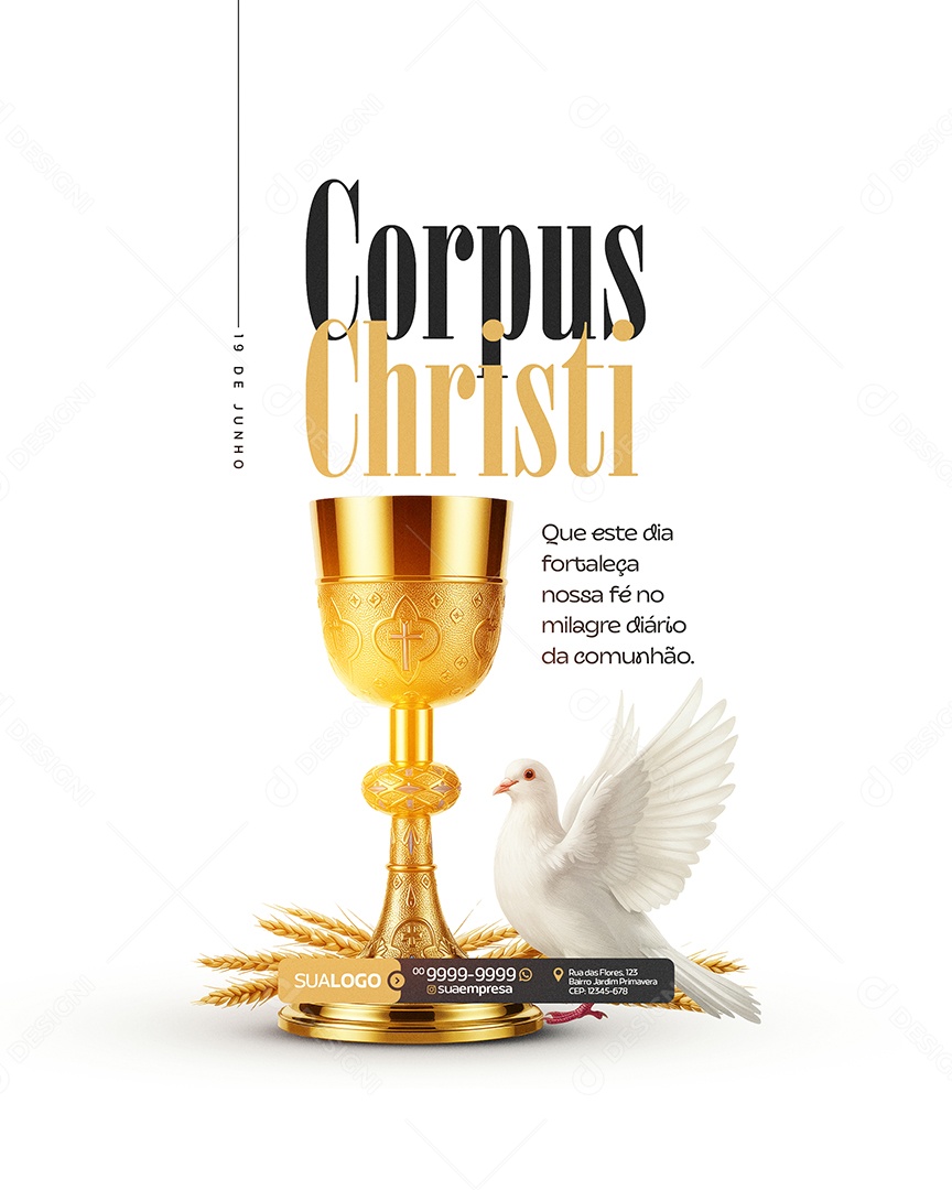 Story Dia de Corpus Christi 30 de Maio Social Media PSD Editável