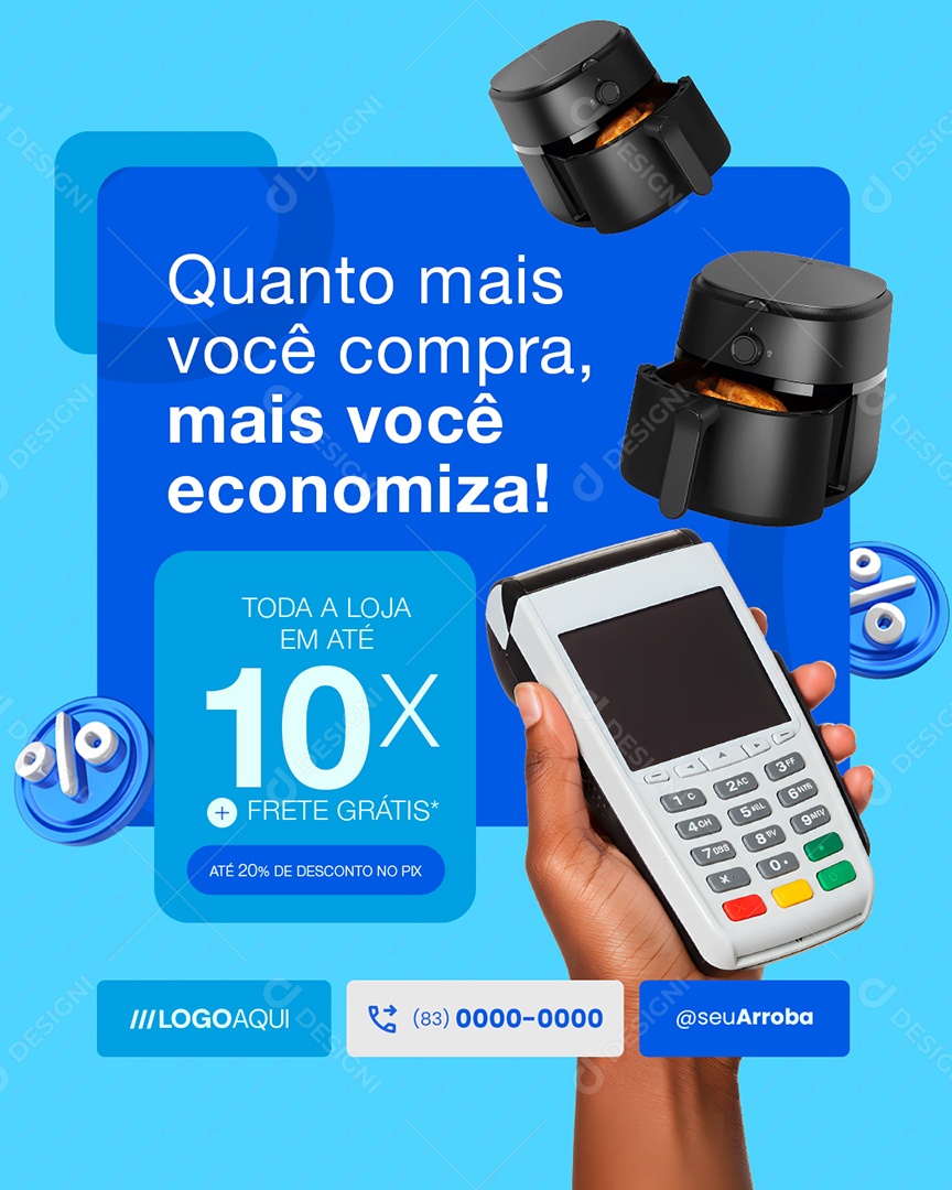 Loja de Eletrodomésticos Air Flyer Social Media PSD Editável