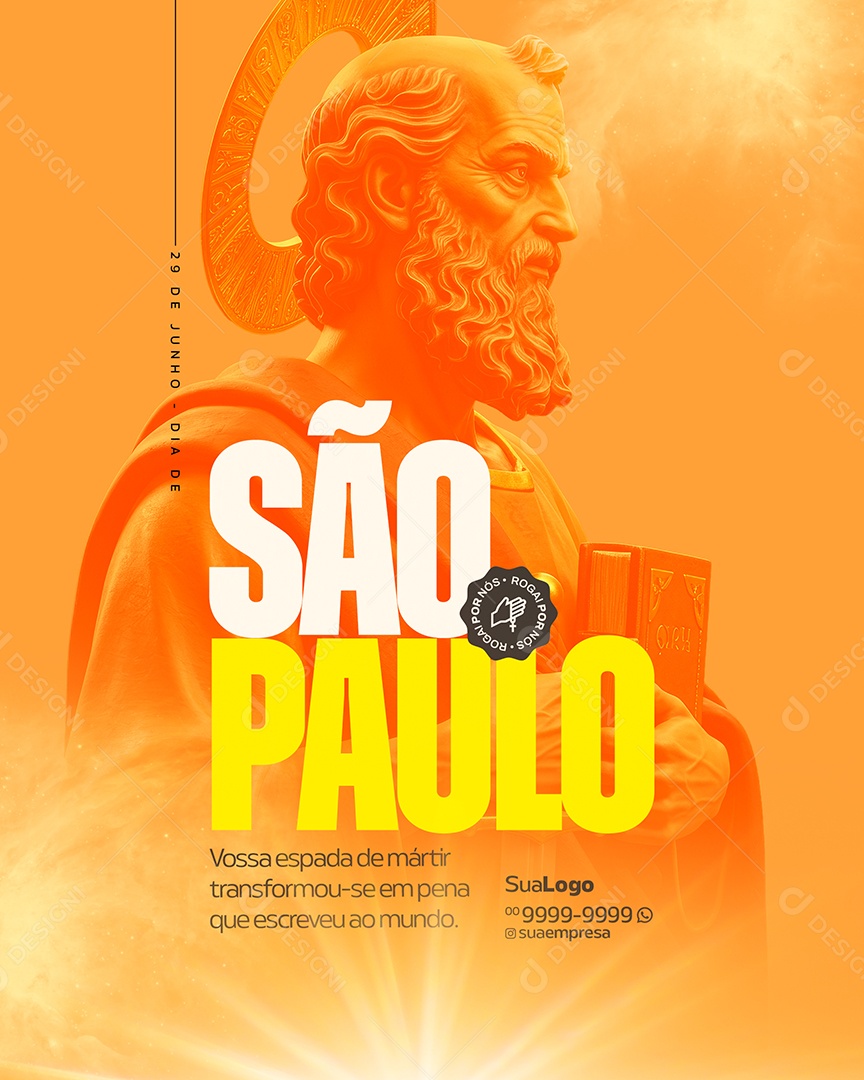 Social Media São Pedro e São Paulo 29 de Junho PSD Editável