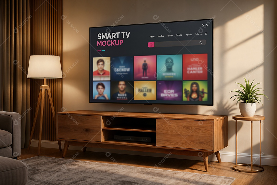 Mockup Televisão Smart PSD Editável