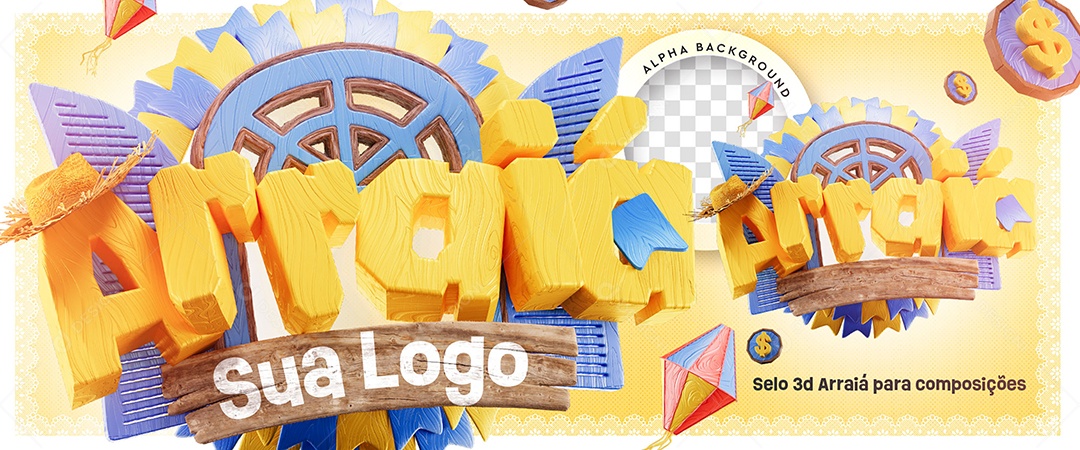 Banner São João Arraiá Social Media PSD Editável