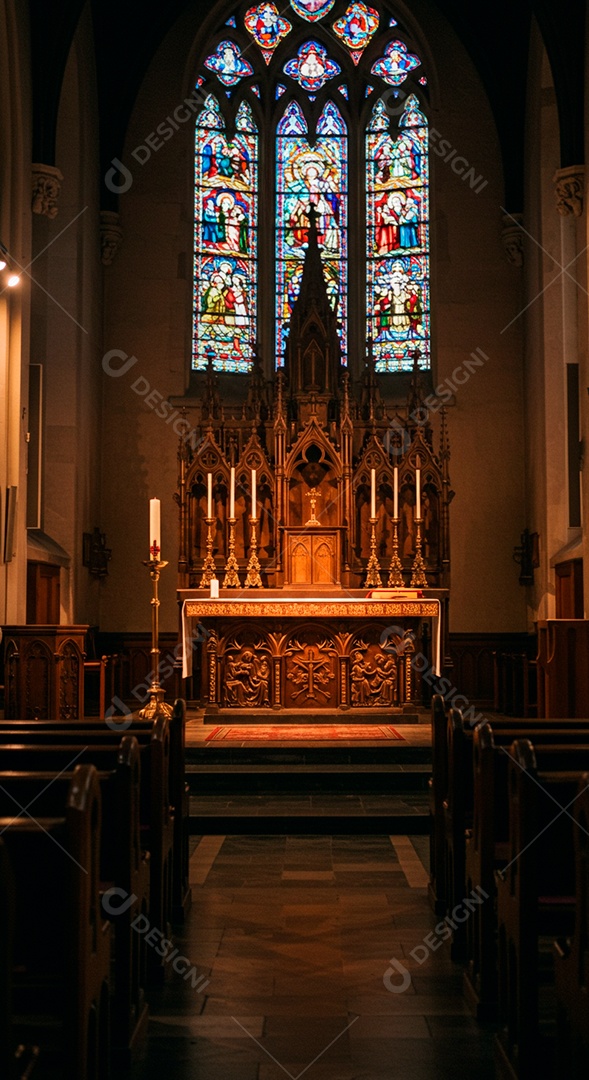 Igreja católica vazia
