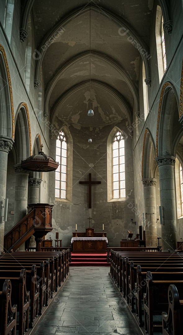 Igreja católica vazia