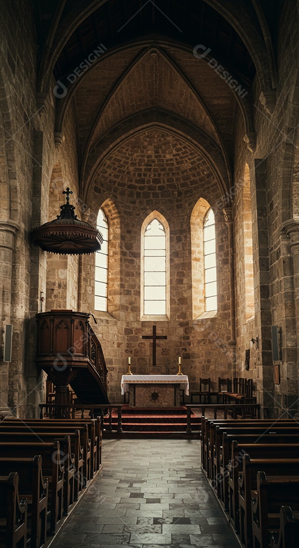 Igreja católica vazia
