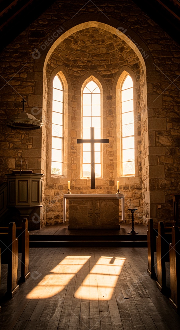 Igreja católica vazia