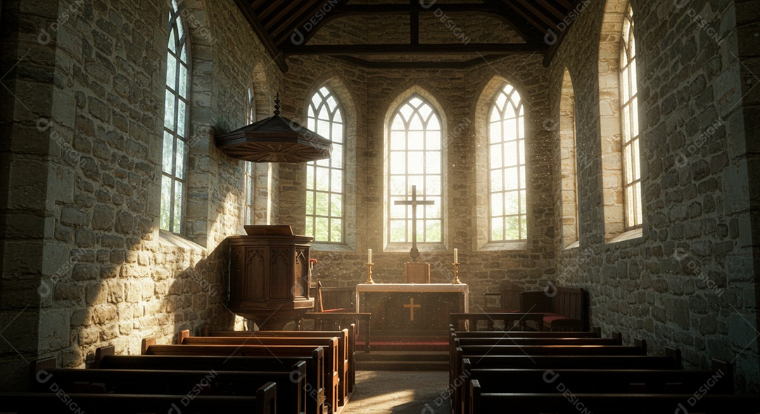 Igreja católica vazia